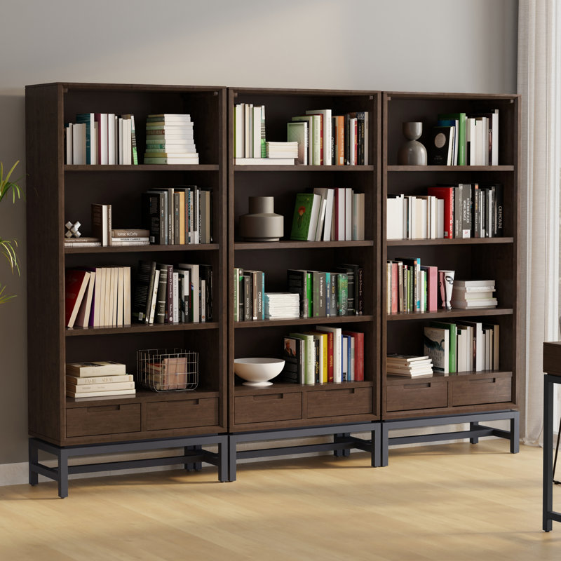 Bibliothèque Banting 30W (ensemble de 3) en noyer brun