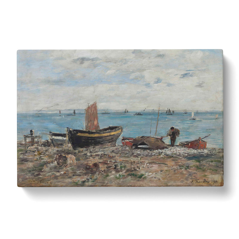 St. Adresse by Eugene Boudin - Wrapped Canvas Painting, 35cm H x 50cm W x 3cm D