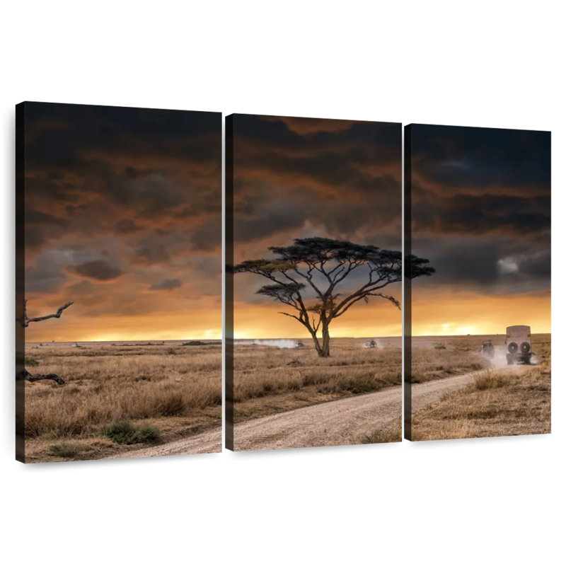 Harnek Lone Tree sur terre ferme, H 36 po x l 57 po