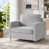 Chenille gris clair