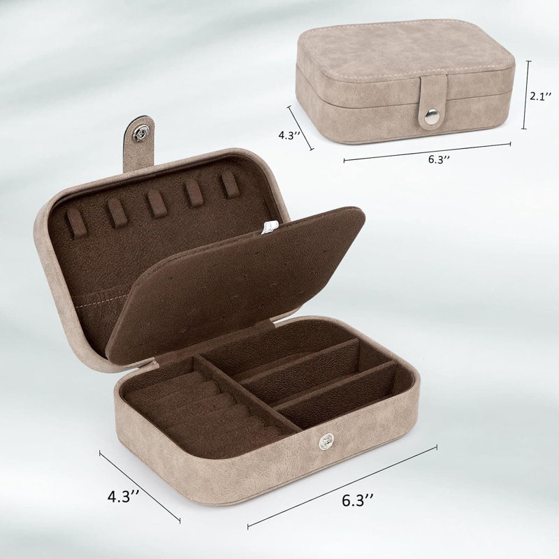Jewellery Box +, ‎Brown, 5.59cm H x 16cm W x 10.92cm D
