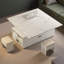 Table basse relevable moderne avec 2 tabourets, rangement caché, tiroirs et table pliante