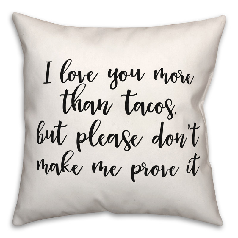 Black And White Typography Collection Square Pillow Cover & Insert