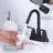 Centerset 2-handle Bathroom Faucet with Drain Assembly-104561463