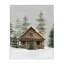 Toile Cozy Snowy Forest Cabin, design par House Fenway-326791460