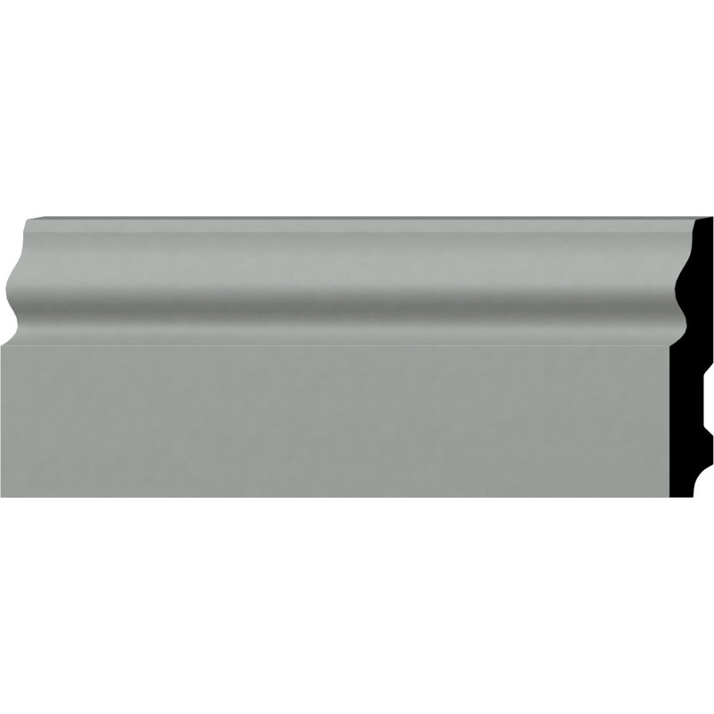 Architectural Primed Gray Polyurethane Baseboard Moulding