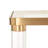 Nikkayla 51'' Glass Top Console Table-2141383297