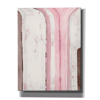  «Kindness 1 Pink» par Courtney Prahl, art mural sur toile, 26 po x 34 po