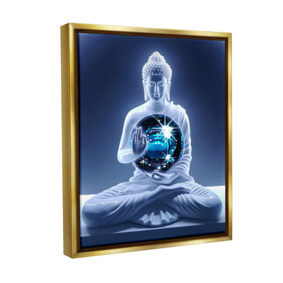"Bouddha avec boule disco" par Ziwei Li sur toile