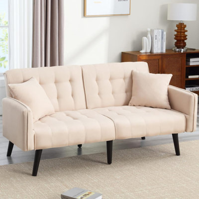 Mid Century Modern Sofa Bed Convertible Sofa Chair Small Living Room Sofa