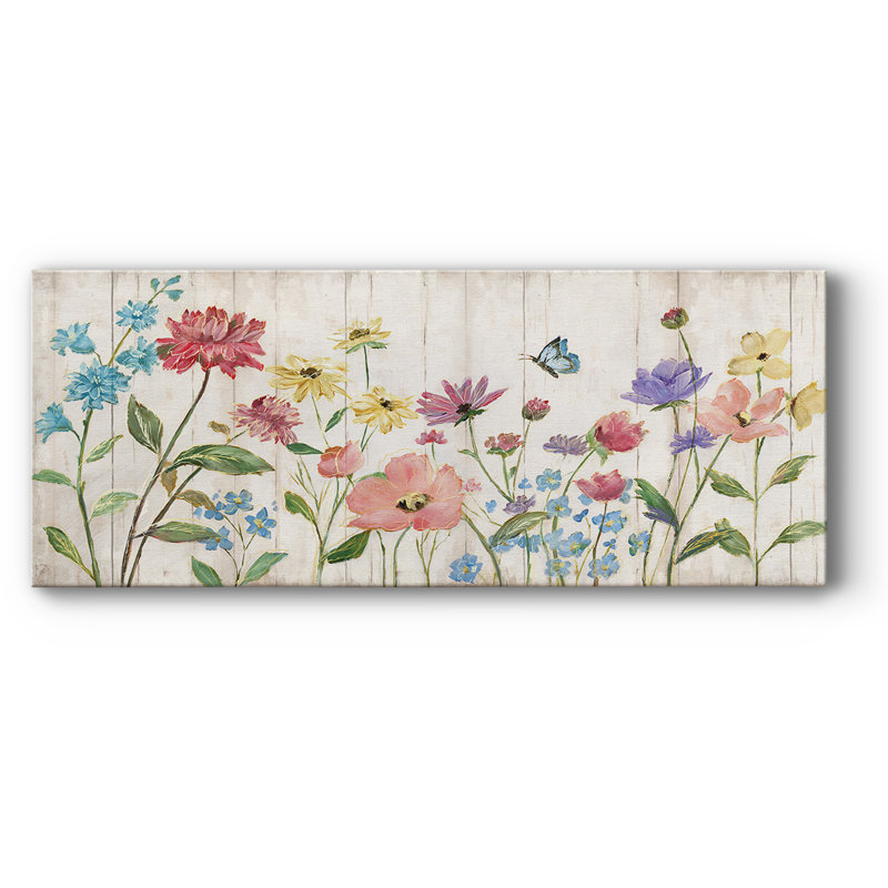 " Wildflower Flutter On ", 12" H x 30" W x 1.5" D