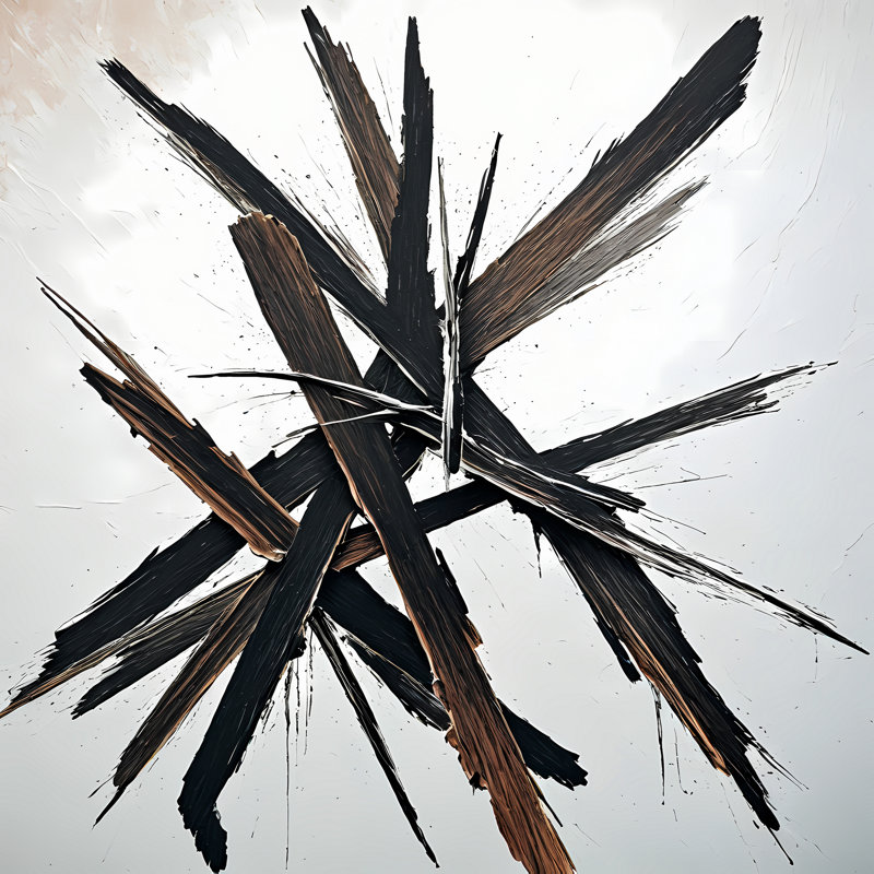 Énergie fracturée II, H 24 po x l 24 po