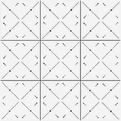 Kenzo Square 7.9 in. x 7.9 in. Matte Porcelain  Floor and Wall Tile