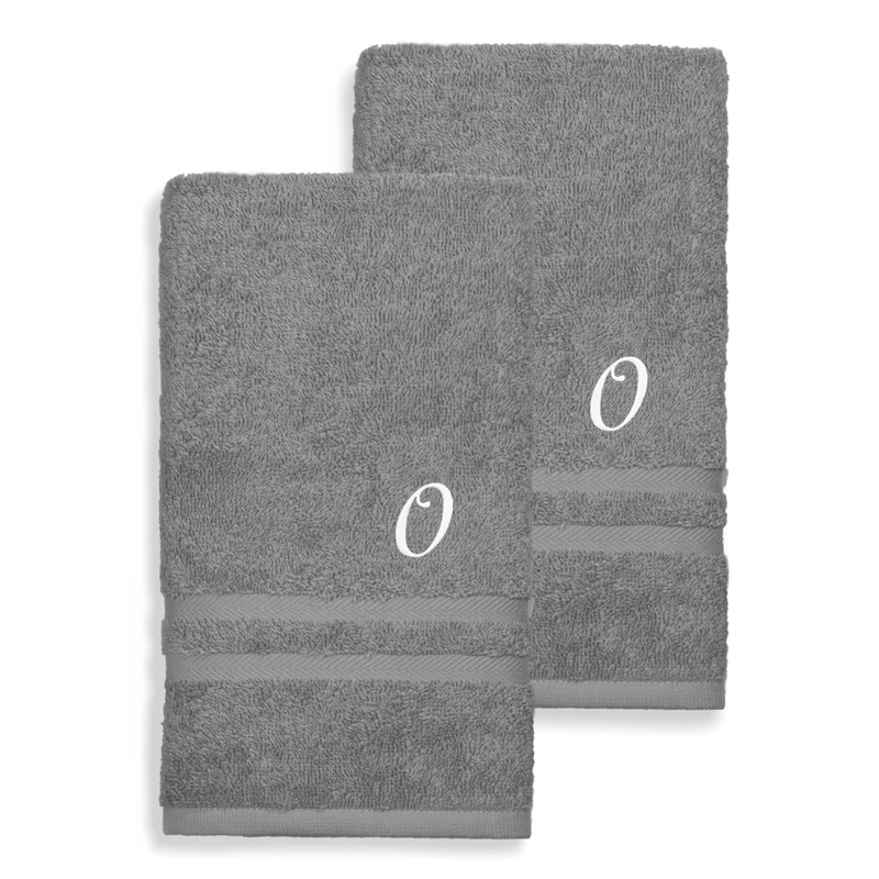 Débarbouillette 100% coton Denzi, O, Gris foncé