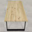 Isaias Oak Solid Wood Top Metal Base Dining Table-2100816749-2100816758