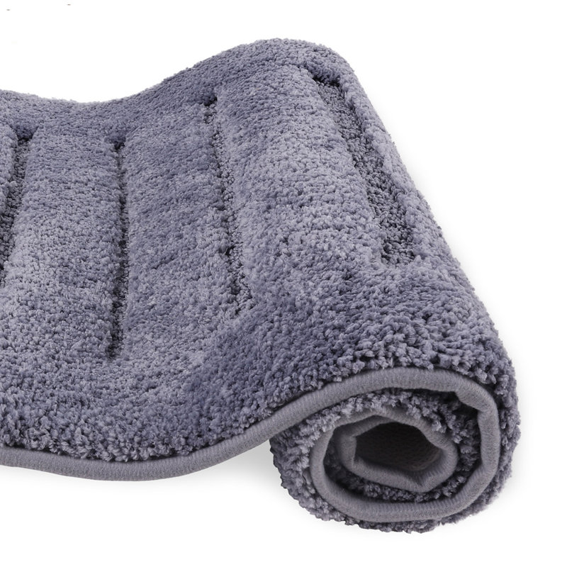 Tapis pour salle de bain Jignesh, Bleu marine, L 20 po x L 32 po