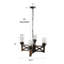 Feld 4 - Light Dimmable Kitchen Island Geometric Chandelier