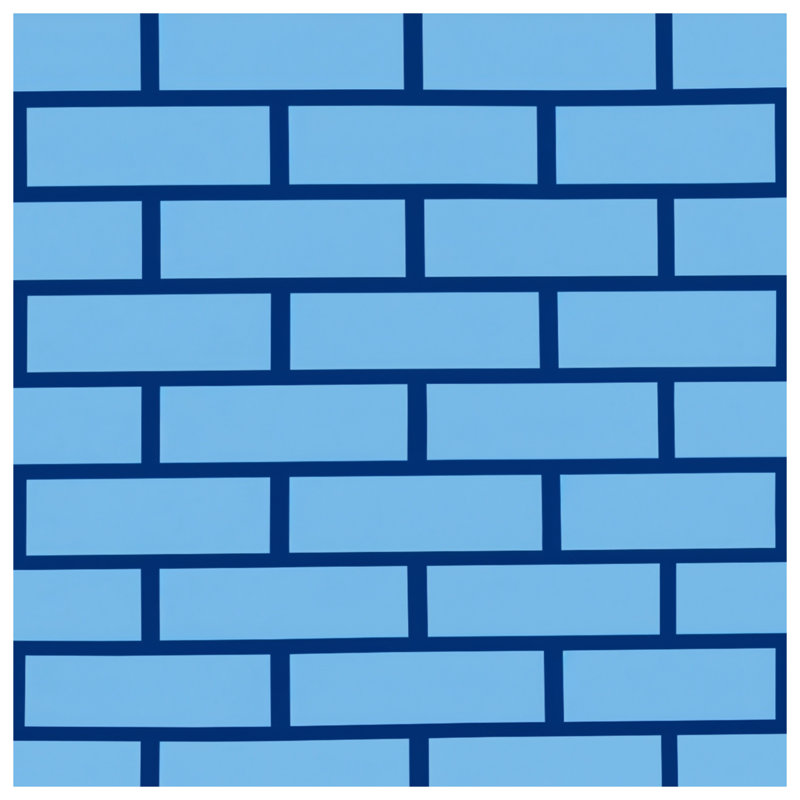 Couvre-lit matelassé bleu brique toutes tailles, Twin