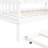 White Twin House Bed With Trundle And Shelf, Frame For Durability, Space - Saving Feature Size Storage Shelf Keepsakes-419541366