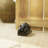 Rustic Overlooking Grizzly Bear Wood And Resin Wedge Floor Stop Figurine
