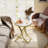 Round End Table Modern Small Coffee Table(Set of 2)