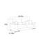 Canapé droit simple moderne de style crème-107443350
