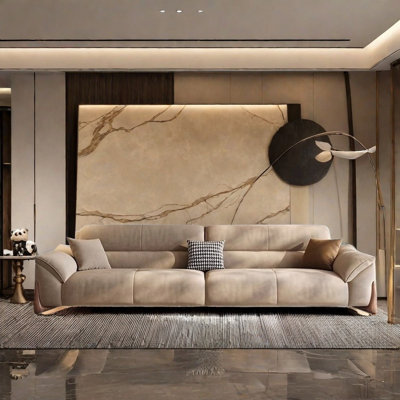 Modern Simple Khaki Sofa