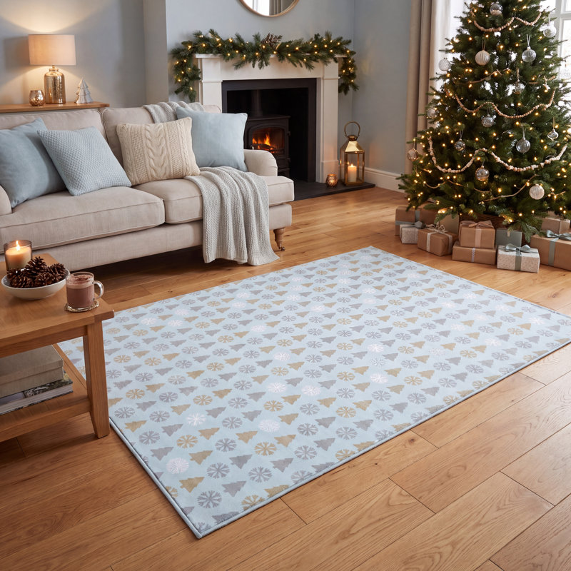 Tapis de Noël moderne Karaman, Rectangle 2 pi 6 po x 3 pi 3 po
