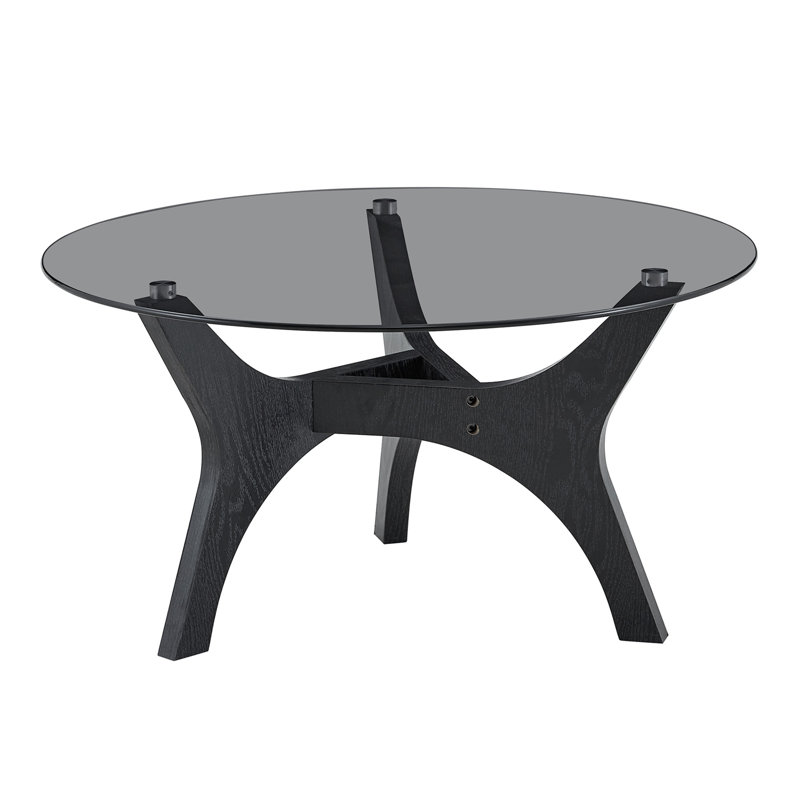 Round Karoline with Glass Table Top