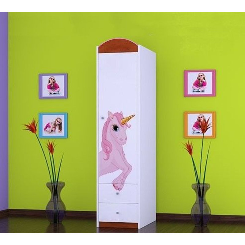 Bartholdi 1 Door Wardrobe, Red