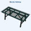 Table de salle à manger d'extérieur pour 4-6, table de jardin en PEHD de 66,9 po-349844967