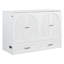 Lit escamotable double avec grands tiroirs, blanc-1353197469