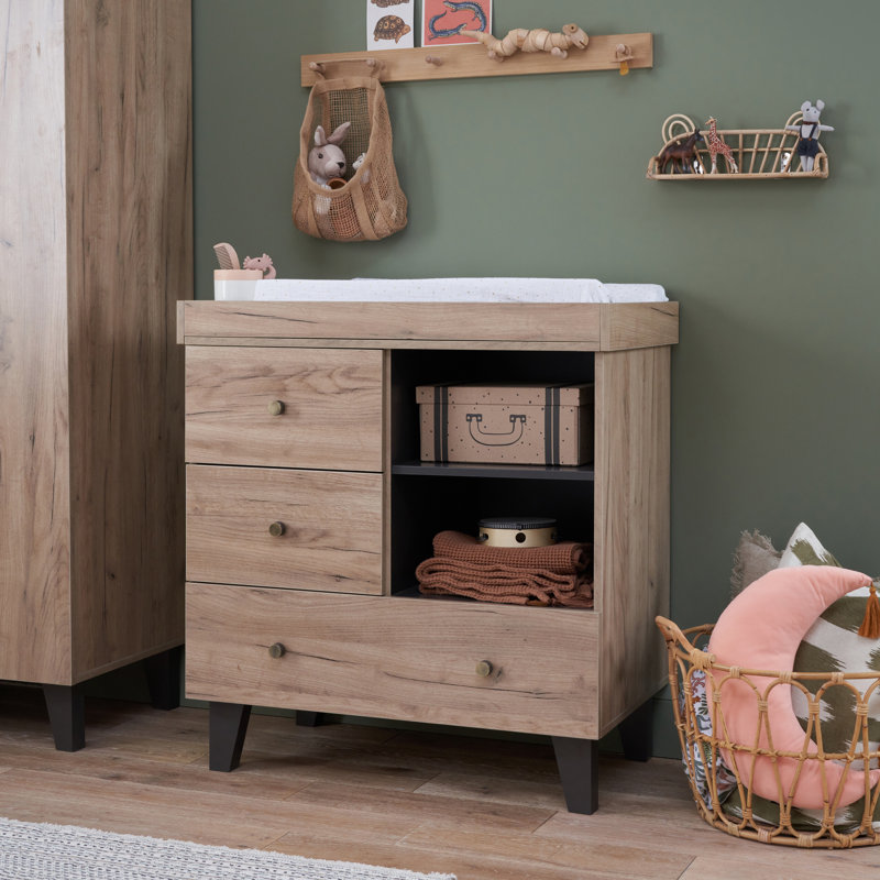 Tutti Bambini Como Changing Unit, Distressed Oak     Slate Grey
