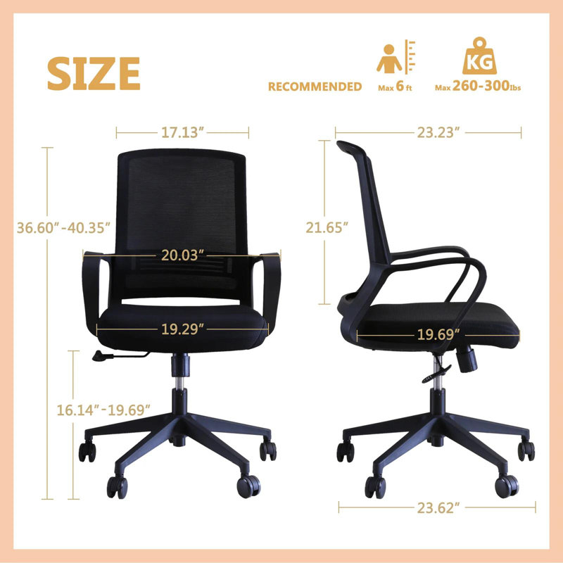 Chaise de travail en filet