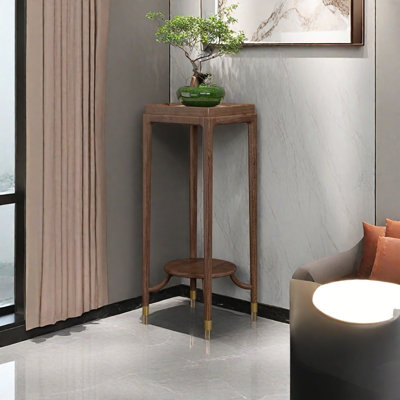 Black Walnut Solid Wood Plant Stand: Exquisite