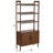 4-Tier Wood Bookcase with Doors
