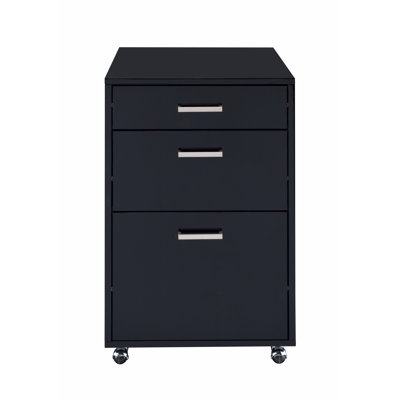 Rectangular File Cabinet With 3 Drawers
