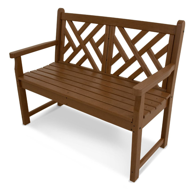 POLYWOOD Chippendale 48" Bench, Teak