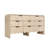 Fluted 8 Drawers Dresser, 59" Wide Modern Chest Of Drawers With Metal Handles, Curved Edge Design, Dresser TV Stand, Modern Dressers With Wave Texture For Bedroom, Living Room, Hallway