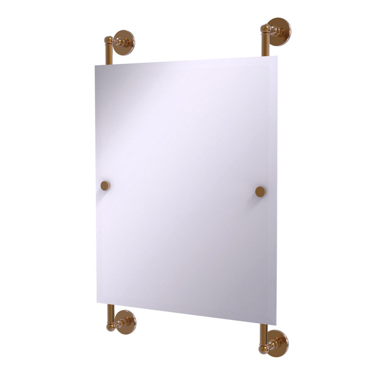 Miroir murale de paysage Dalston, Bronze brossé, H 32,7 po x l 21 po