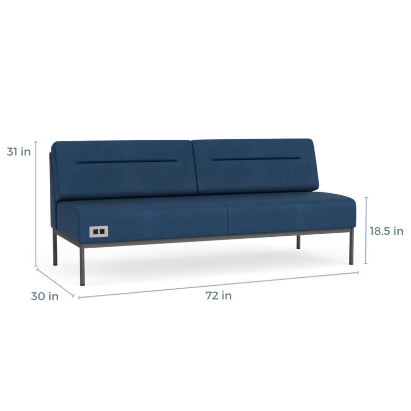 Canapé Darsey, Avec alimentation, Patriot Plus Blue Ridge, Gris anthracite
