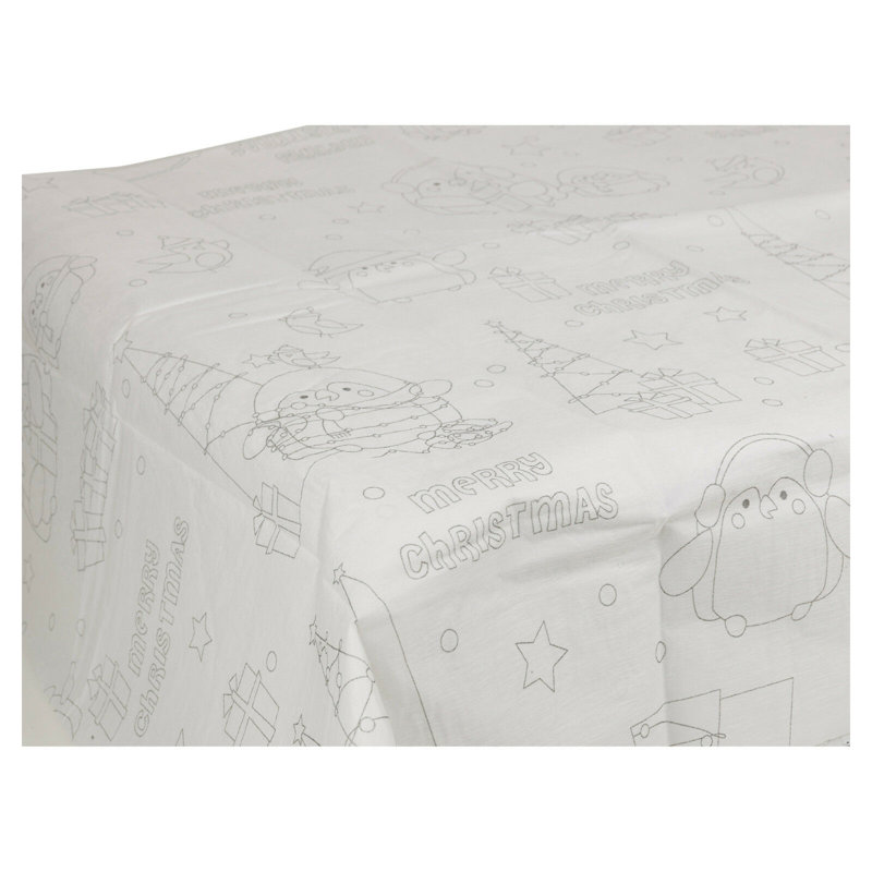2 X Colour Your Own Christmas Tablecloths