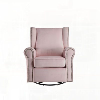 Fabric Glider Chair with Swivel