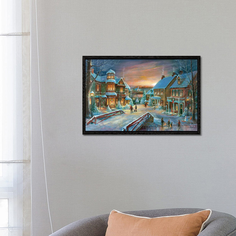 Home For The Holidays by Ruane Manning - Gallery-Wrapped Canvas Giclée on Canvas, Black Framed, 66.04 cm H x 45.72 cm W