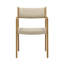 Chaise en cuir crème Vegan - ensemble de 2