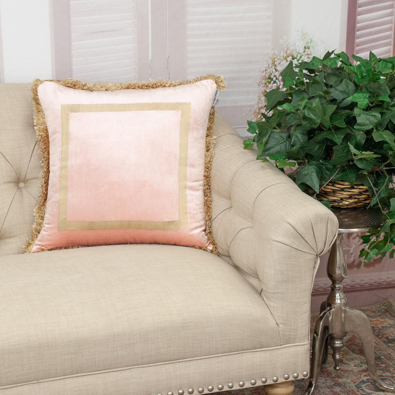 Coussin Boho, Rose