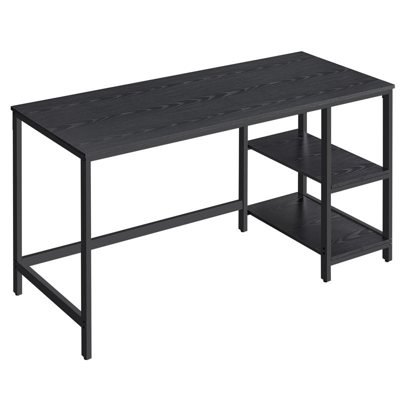 Alaudin Metal Base Computer Desk, Black