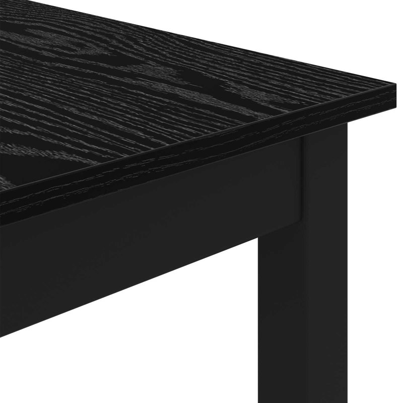 Metal Base Dining Table, 75cmH x 200cmL x 100cmW, Black