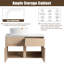 Ensemble de meuble-lavabo mural simple 32 po avec plateau en céramique Zephric-1167546196-1167546198