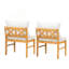 Ensemble de 2 chaises de ferme moderne